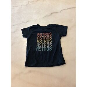 Houston Astros Baseball Team Toddler 3t Tshirt-black